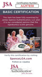 Joe Schmidt HOF Autographed Goal Line Art GLAC Postcard Detroit Lions JSA