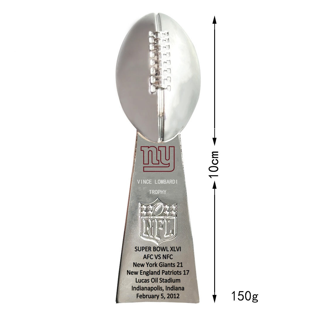 New York Giants Super Bowl Championship Ring & Trophy Set– 1986, 1991, 2008 & 2012