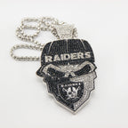 Newest Sports Team Logo Bandit Skull  Pendant Necklace – Iced Out Hip Hop Jewelry for True Fans