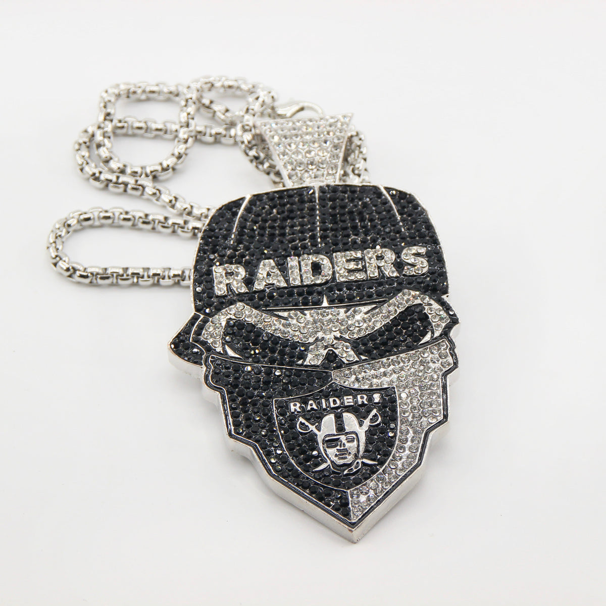 Newest Sports Team Logo Bandit Skull  Pendant Necklace – Iced Out Hip Hop Jewelry for True Fans