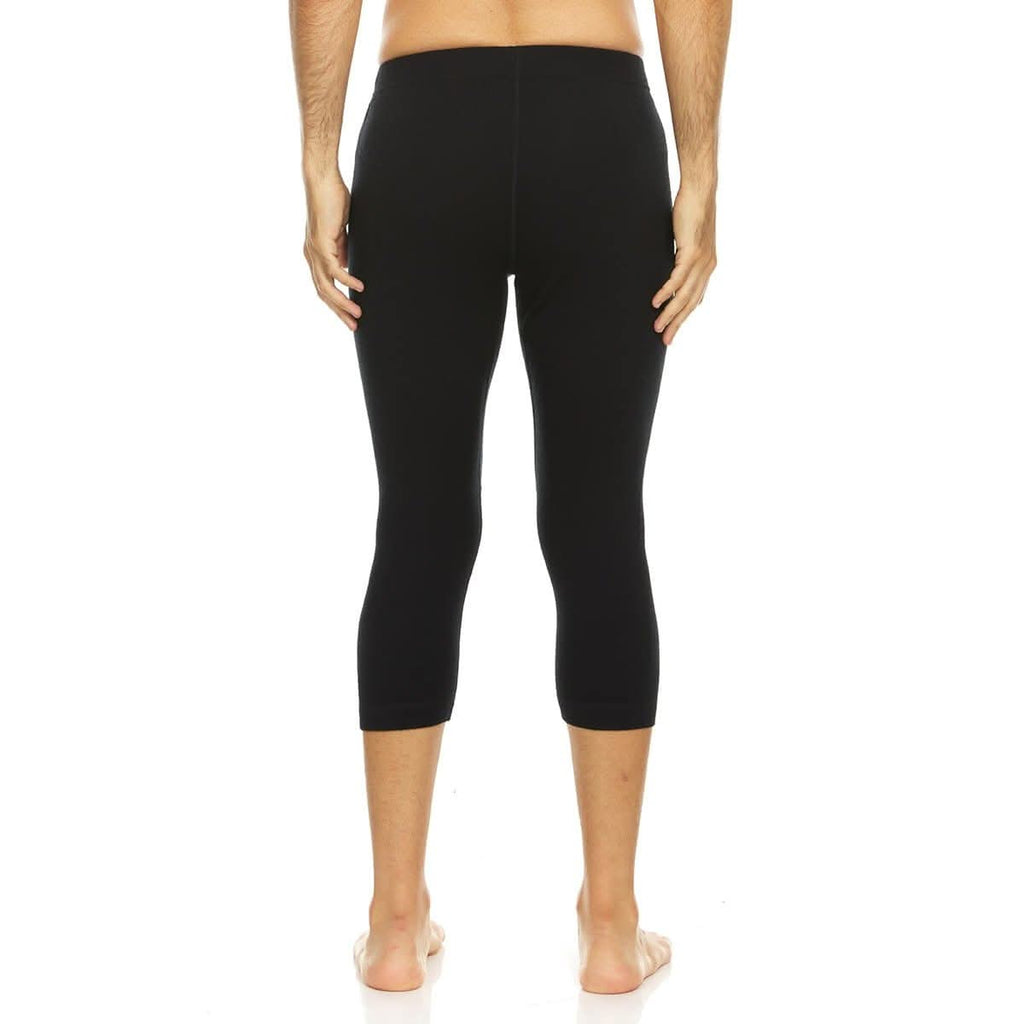 Midweight Men's Ski Bottom 3/4 Length Merino Wool - Woolverino