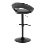 Posh - Contemporary Adjustable Barstool With Swivel & Rounded