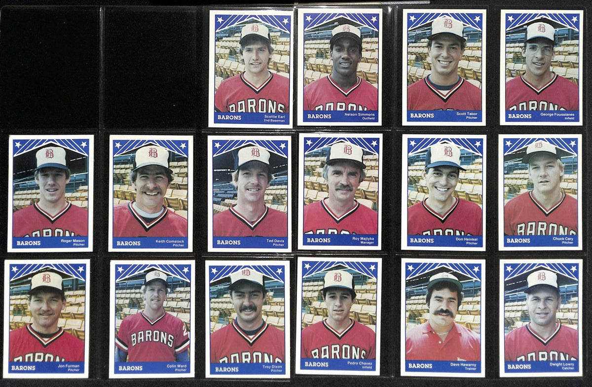 1983 TCMA Baseball Birmingham Brons Complete Team Set (25/25) Cards 189375