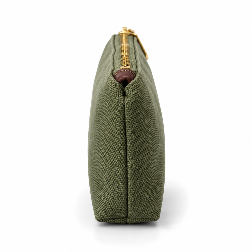 Lucy Mini Zipper Pouch | Fatigue Washed Canvas