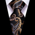 Rolan Handmade Silk Tie // Black + Gold