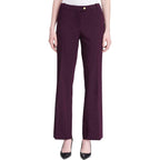Calvin Klein Womens Petites Modern Fit Mid-Rise Pants Purple 12P