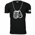 Best Dad Ever Dog Tag T-Shirt // Black