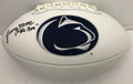 Lenny Moore Penn State PSU Autographed/Signed Logo Football JSA 130864