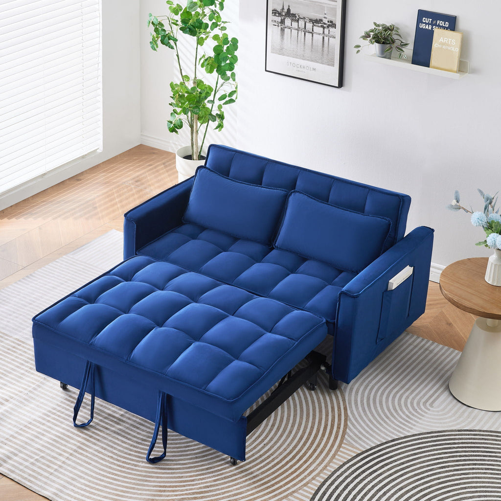Sofa Bed With Pockets, 3 In 1 Convertible