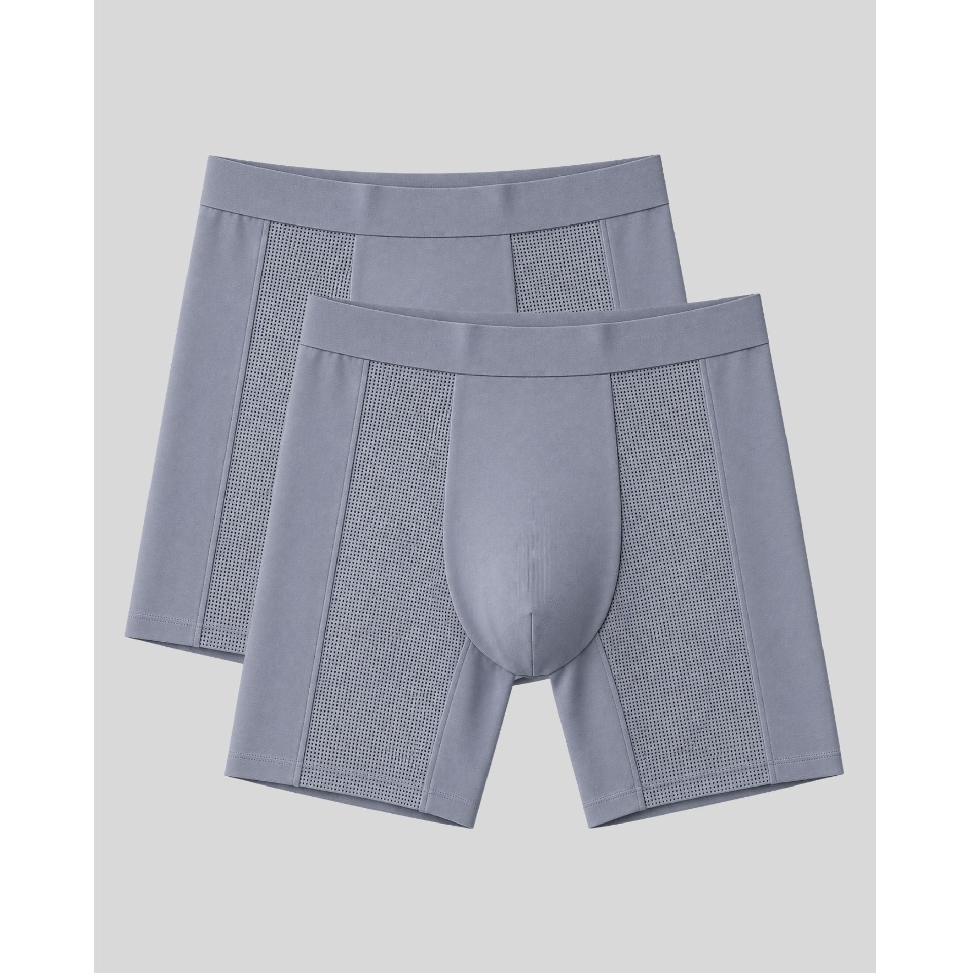 SilkCut Men’s Mesh Modal Performance Boxer Briefs - 2 Pack