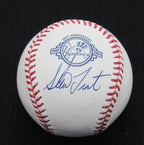 Steve Trout Signed/Auto Yankees 100th OML Baseball JSA  186839