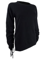 Rachel Roy Womens Liya Comfy Cozy Sweatshirt Black M