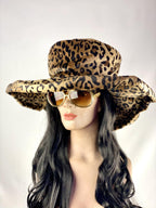 Cheetah Leopard Print Pimpette Lady Pimp Costume Hat