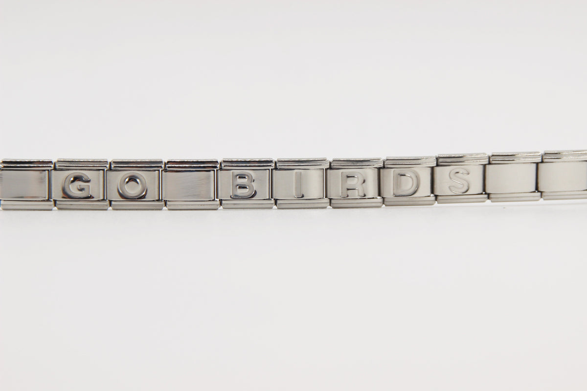 GO BIRDS  Italian Charm Bracelet -Game Day & Special Gift for Eagles Fans