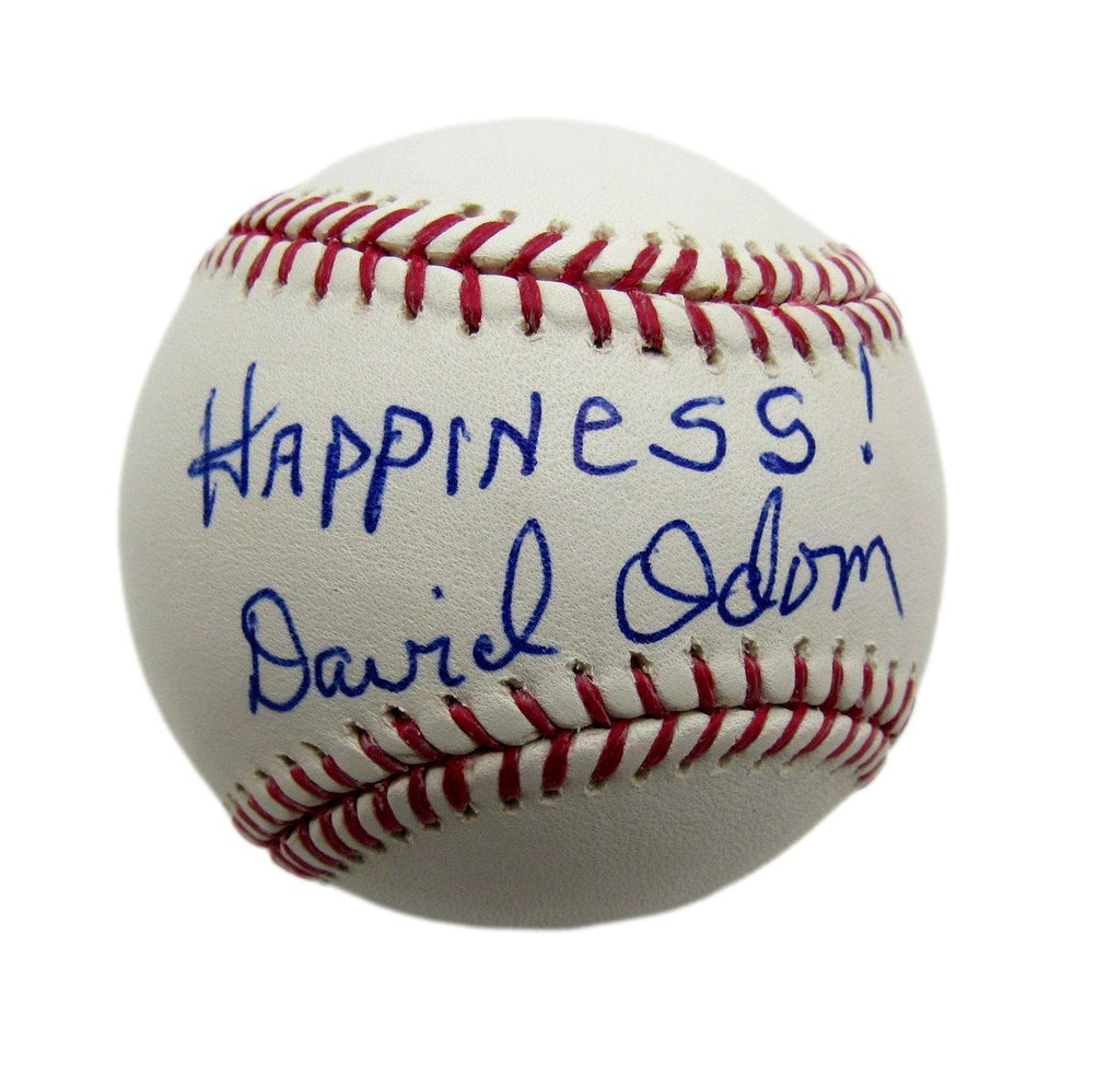 David Odom Autographed OML Baseball Wake Forest Basketball Coach JSA