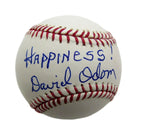 David Odom Autographed OML Baseball Wake Forest Basketball Coach JSA