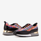 The Valencia Leather Black Women Sneaker