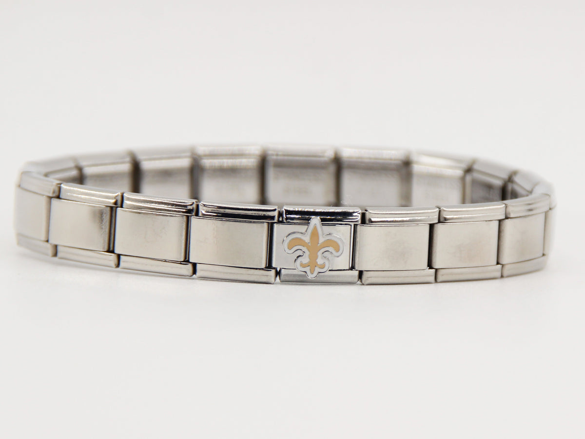 Football Team Logo Italian Charm Bracelet – Custom Gifts for Fans