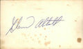 Glen Abbott Seattle Mariners Signed/Autographed 3x5 Index Card 162630