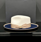 Bellissimo Exclusive Panama and Felt Two Tone Fox [Sapphire Blue]
