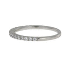 Cubic Zirconium Wedding Band Ring Sterling Silver