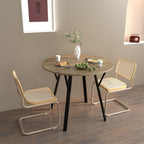 Round Dining Table - Rustic Brown