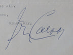 Irving Caesar Lyricist Autographed 1972 TLS Typed Letter Signed PSA/DNA 177046