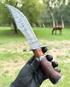 Handmade Damascus steel Camping Hunting Knife