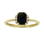 1.38ct Sapphire Diamond Ring 14KT Yellow Gold