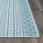Provo Natura - Machine Woven Performance // Ivory/Aqua - Botanical
