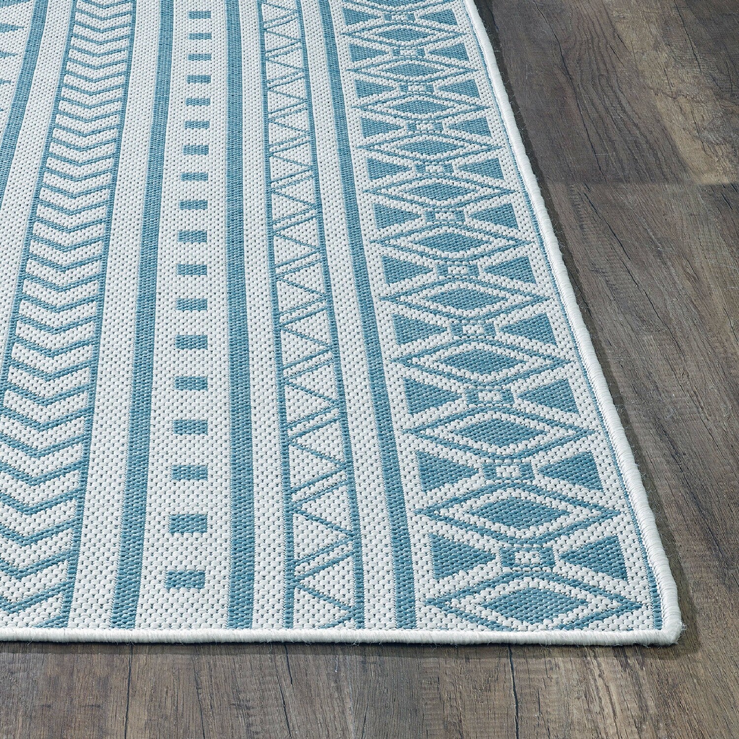 Provo Natura - Machine Woven Performance // Ivory/Aqua - Botanical