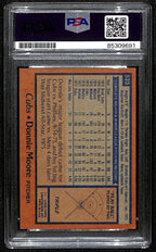 Donnie Moore Signed/Autographed 1978 Topps Card #523 Cubs PSA/DNA 190672