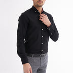 Emilio Button-Up Shirt // Black
