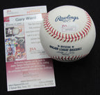 Gary Ward Signed/Auto Yankees 100th OML Baseball JSA Inscr 186873