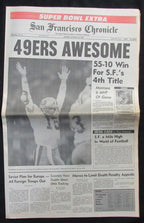 San Francisco Chronicle Newspaper 1/29/1990 49ers Super Bowl XXIV Champs 190810