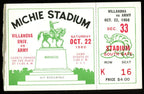 October 22, 1960 Villanova vs. Army College Football Game Ticket Stub