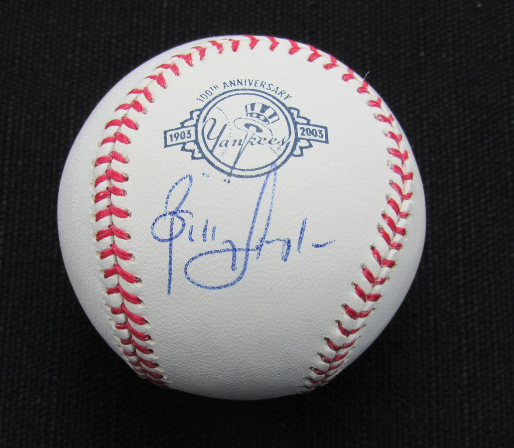 Billy Sample Signed/Auto Yankees 100th OML Baseball JSA  186973