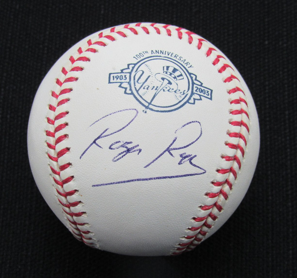 Roger Repoz Signed/Auto Yankees 100th OML Baseball JSA  186967