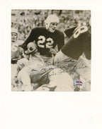 Charlie "Choo Choo" Justice Signed/Insc Mounted  6x6 Magazine Photo NC PSA/DNA