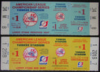 Lot ofTwo New York Yankees Phantom ALCS Full Mint Tickets Games, Pre 1973 145448
