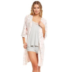 Flora by Flora Nikrooz Velour Robe & Pajama Set