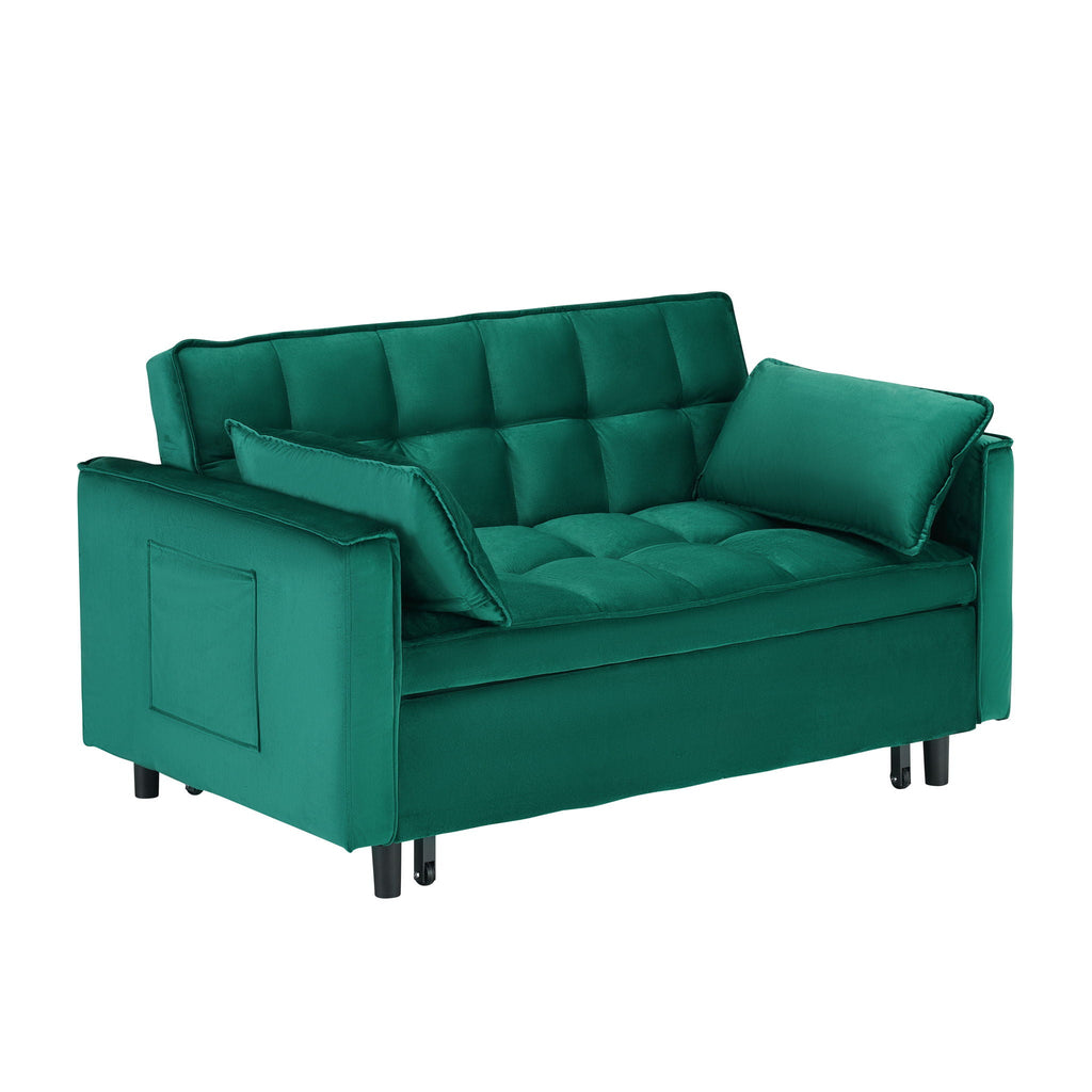 Sofa Bed With Pockets, 3 In 1 Convertible