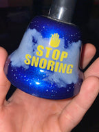 STOP SNORING Metal Hand Bell - Glows in the Dark! - Funny Gag Joke Adult Gift