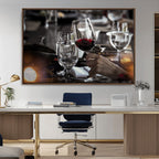 Red Wine and Glass Canvas Print