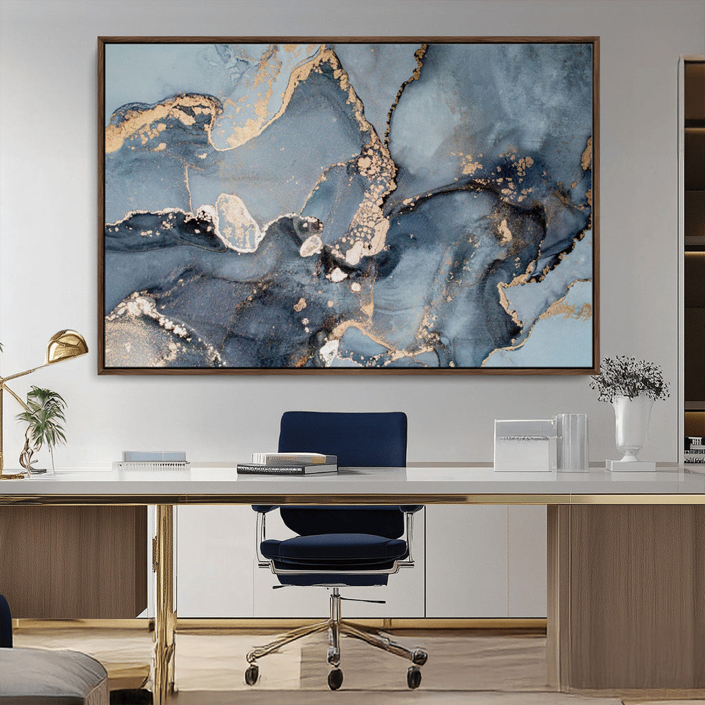 Multipanel Marble Fluid Effect Wall Art Abstract Canvas Wall Art Print