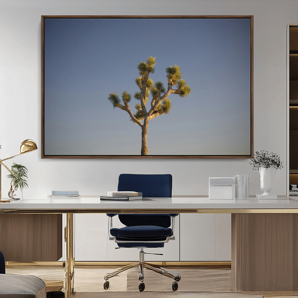 Joshua Tree Wall Art Canvas Print, Framed Southwestern Desert Landscape