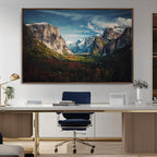 Yosemite National Park Wall Art Canvas Print, Framed El Capitan Mountain Landscape