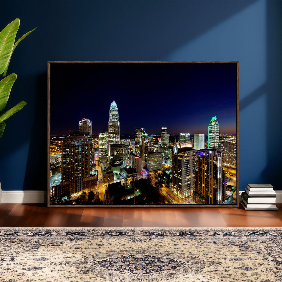 Atlanta Skyline Wall Art Canvas Print | Modern Cityscape