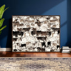 Abstract Texas Longhorn Print, Longhorn Herd Print