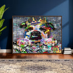Graffiti Dog Wall Art Decor for Teen Bedroom | Abstract Graffiti Animal Canvas